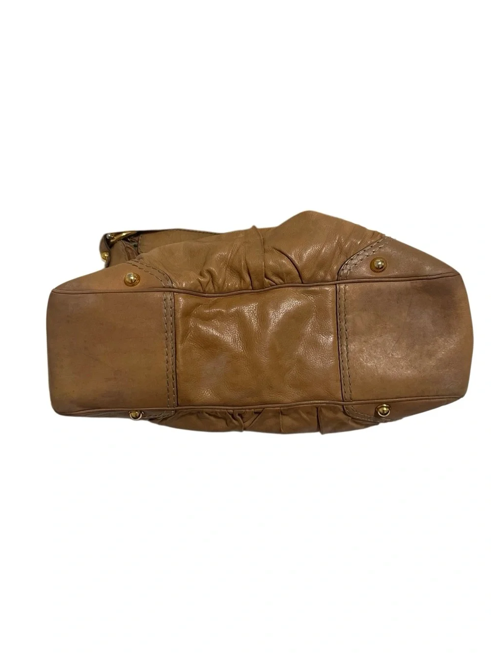 Classic Tan Leather Shoulder Bag - Women - Picture 5 of 12